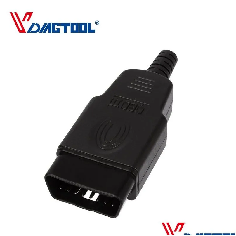 diagnostictool obd male female plug obd2 16pin connector obd ii adaptor obdii j1962 in stock