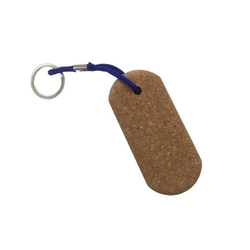 creative wooden keychain cork keychain diy car bag decoration pendant key chain keyring