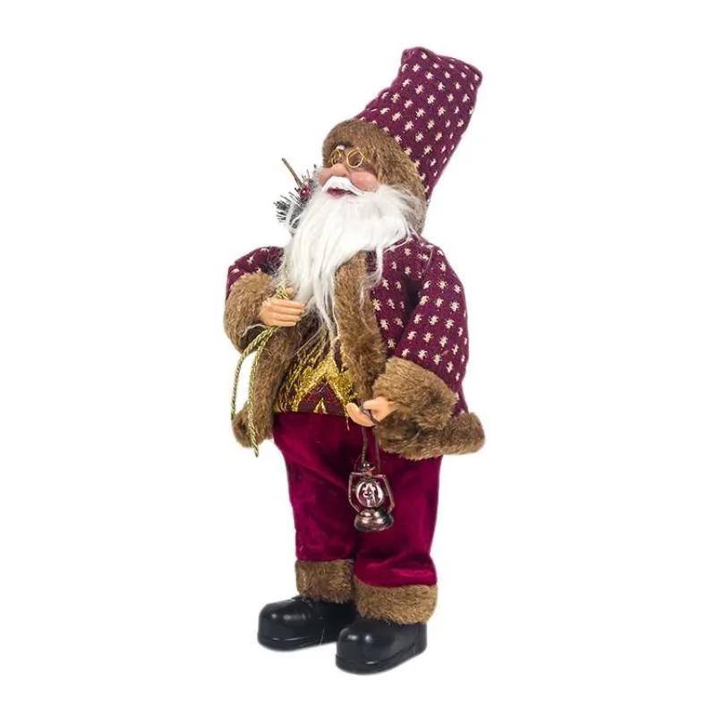 christmas santa claus doll holiday ornament figurine collection gift table decoration christmas santa claus ornament