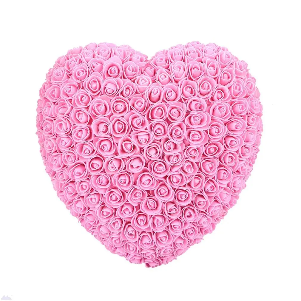 pe rose love heart lovely gift valentines day wedding birthday decorations girlfriend toy simulated