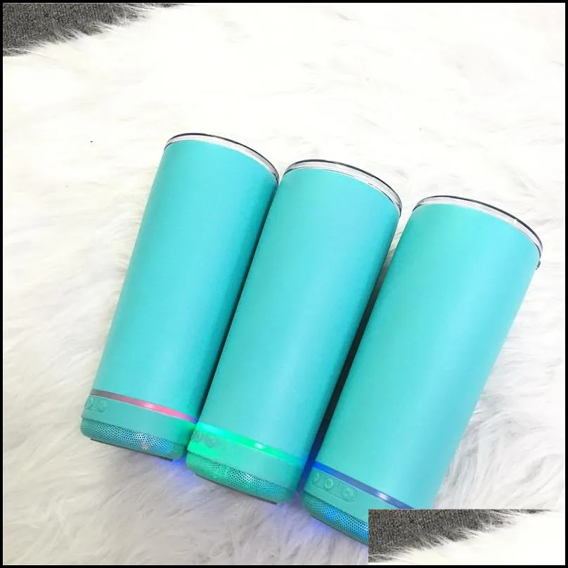 11 colors 18oz portable tumbler stainless steel wine tumblers insulated coffee mug wireless waterproof cup with music speaker