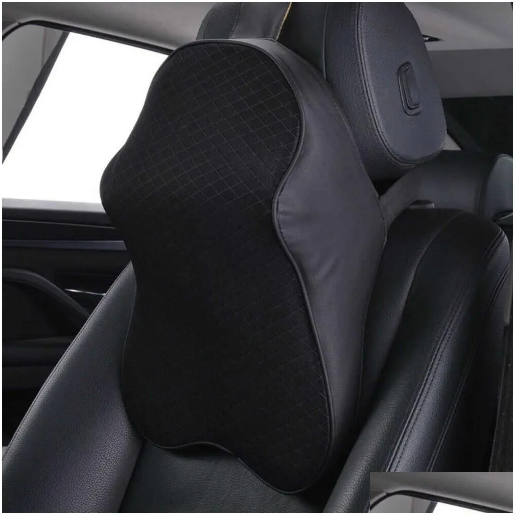 seat cushions 1pcs car neck pillow seat headrest neck rest cushion 3d memory foam travel pillow neck support holder car interior accessories