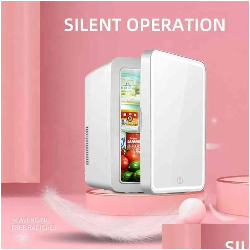 8l desktop face beauty cosmetics fridge skin care goods fridge car portable refrigerator zer cooler warming box for home use