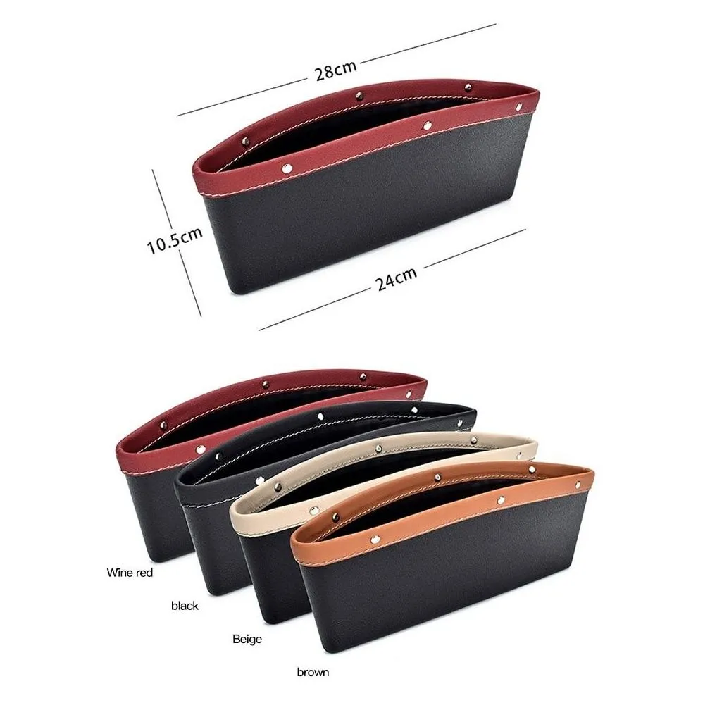  car seat clearance storage bag leakproof pu leather clearance car storage bag placed in the drivers seat can store cups keys mobile phones can be used for all