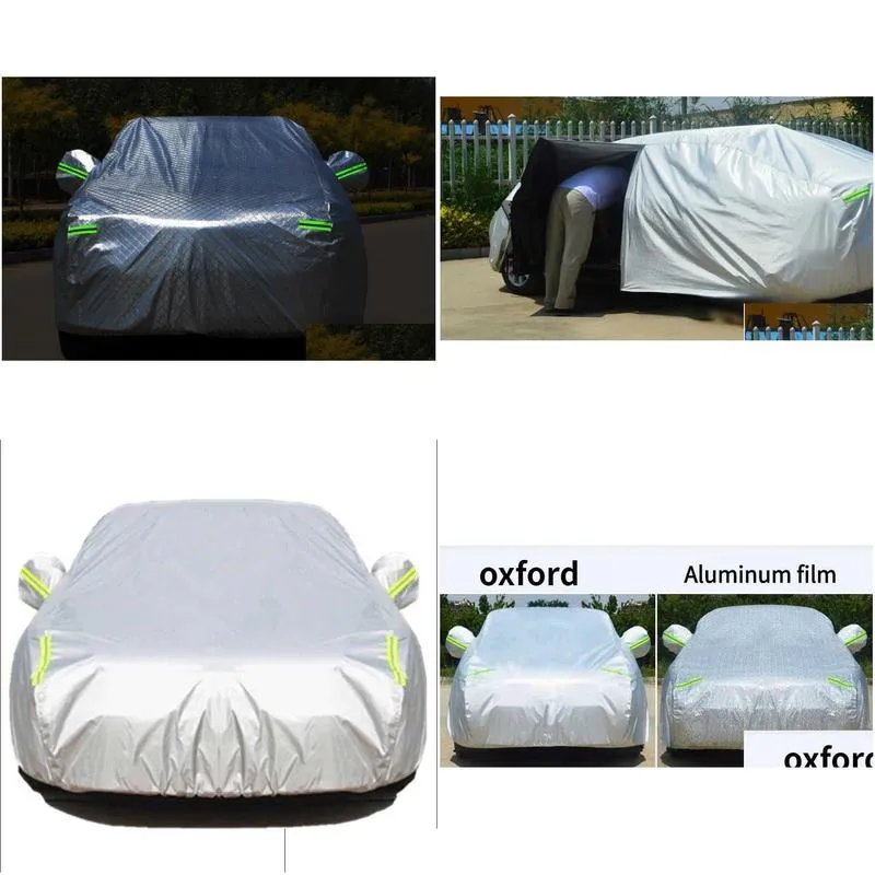 car sunshade waterproof camouflage car covers outdoor sun protection cover for car reflector dust rain snow protective210d oxford clothes