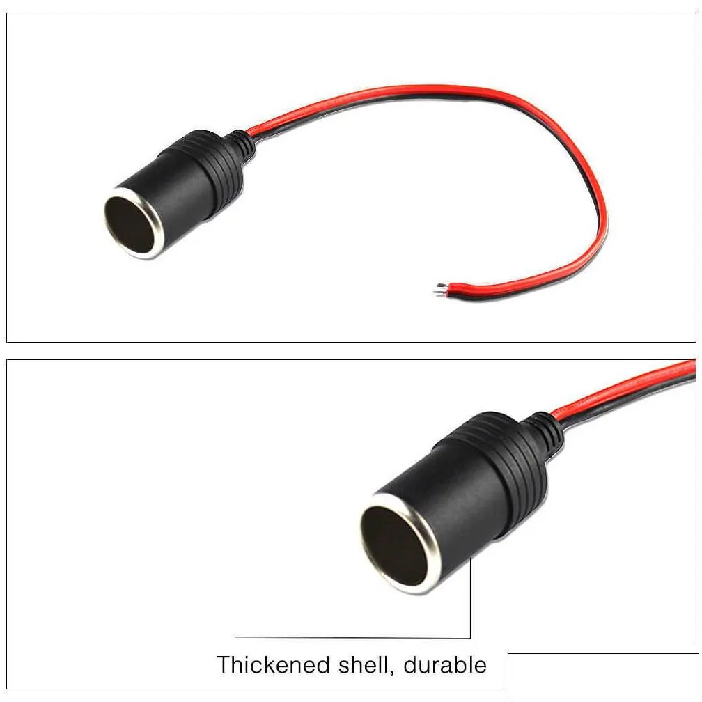 30cm 12v 10a max 120w car cigarette lighter  cable female socket plug car cigarette cable accessories car