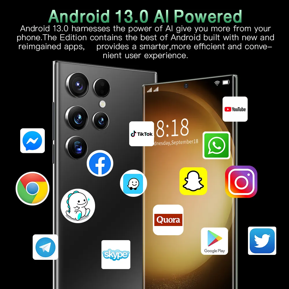 Cell Phones Sansug S23 ultra-fast 5G network 8 16G 1TB storage high definition screen let you enjoy the fun of modern technology in the trend of the times