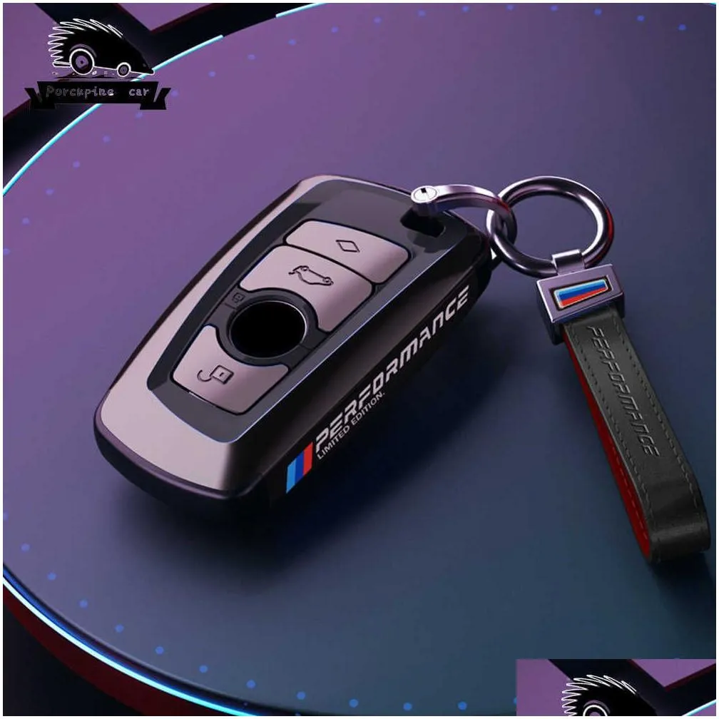 nano electroplating pc car smart key fob case cover for bmw 3 4 5 series 320i 530i 550i f20 f21 f30 f31 f25 f01 f02 keychain