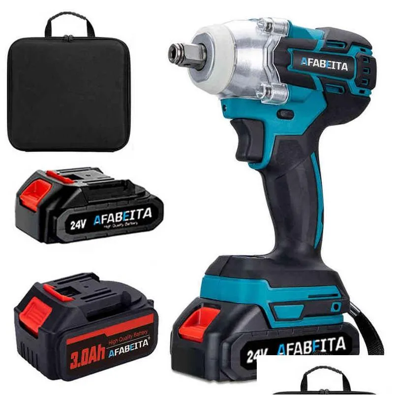 21v electric impact wrench brushless wrenchs cordless with liion battery hand drill installation power tools h220510