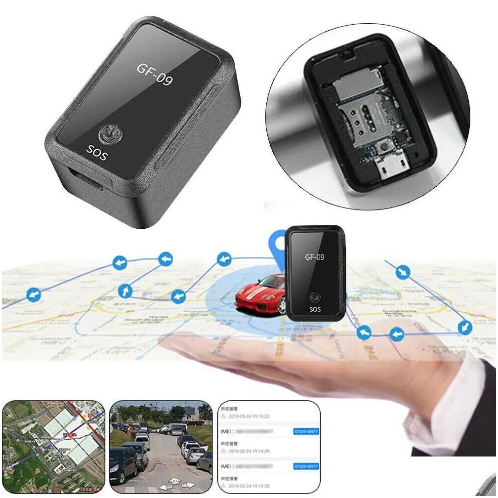 gf09 gf07 car gps tracker miniature intelligent locator car attheft recording magnetic adsorption mini tracker vehicle locator