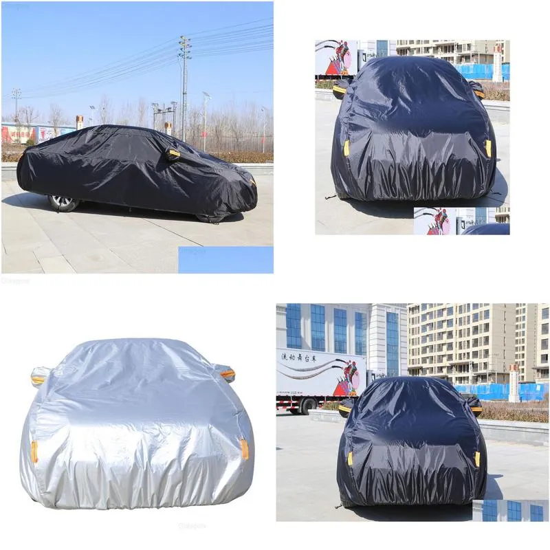 car covers taffeta black oxford cloth waterproof sunscreen rainproof fabric truck for ford jeep kia j220907