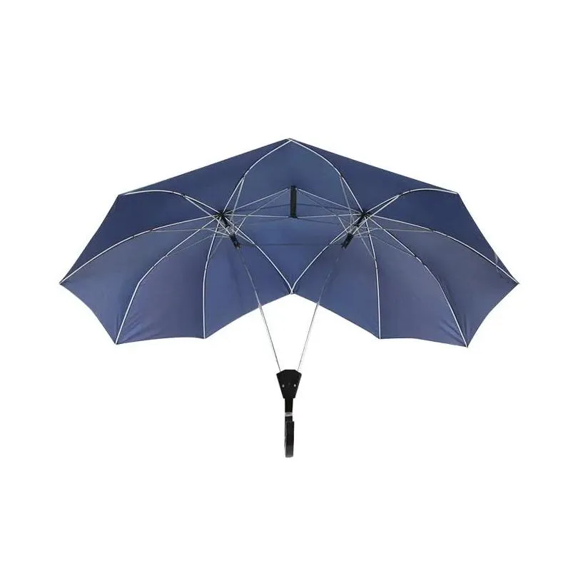 umbrellas creative lovers umbrella double pole top onepiece selfopening antiuv rain windproof couples