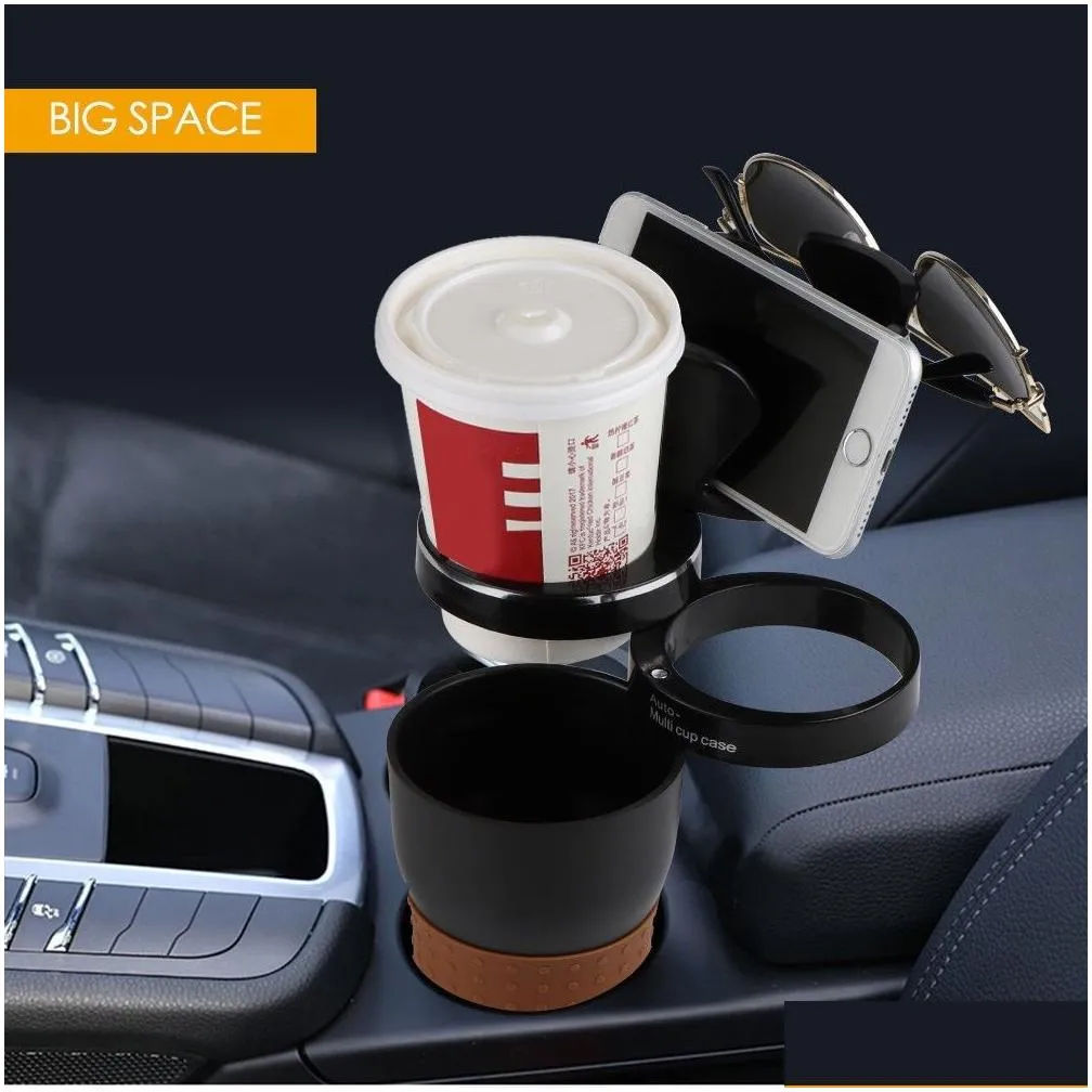 360 degree rotatable universal car cup holder creative drink holder multifunction storage box interior decoration accessories