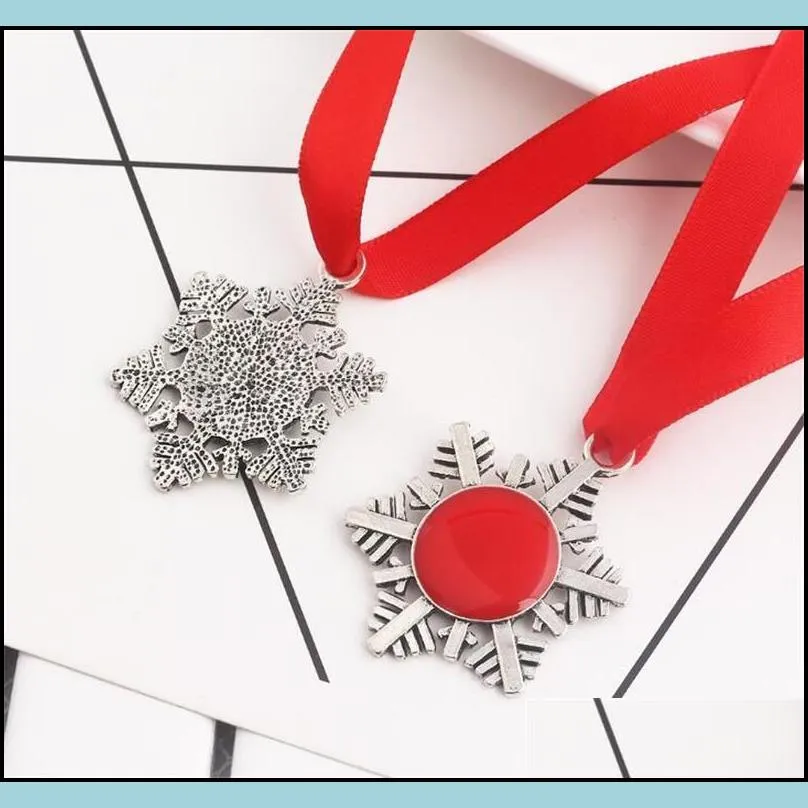 snowflake key chain christmas magic santa keyring zinc alloy indoor xmas tree decoration claus festival gift pendant
