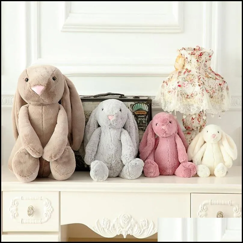 30cm easter rabbit toy festive soft plush bunny doll long ears stuffed rabbits comfort kids sleeping dolls sofa bed cushion decor