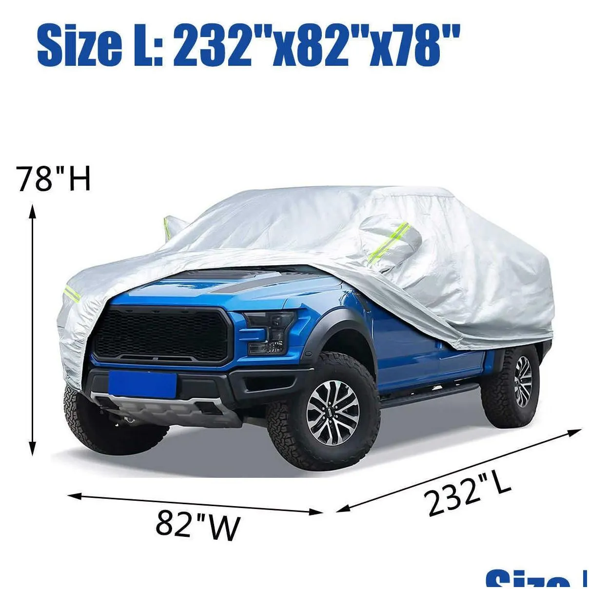 car sunshade used for pickup truck allcar cover waterproof and antiultraviolet allweather protective cover snow cover antiscratch and dustproof