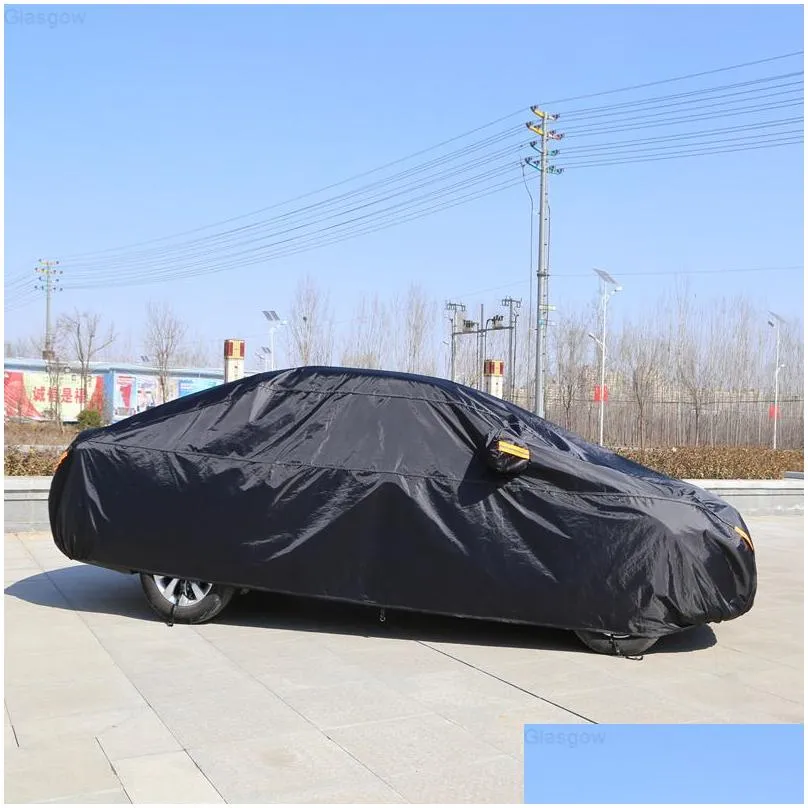 car covers taffeta black oxford cloth waterproof sunscreen rainproof fabric truck for ford jeep kia j220907