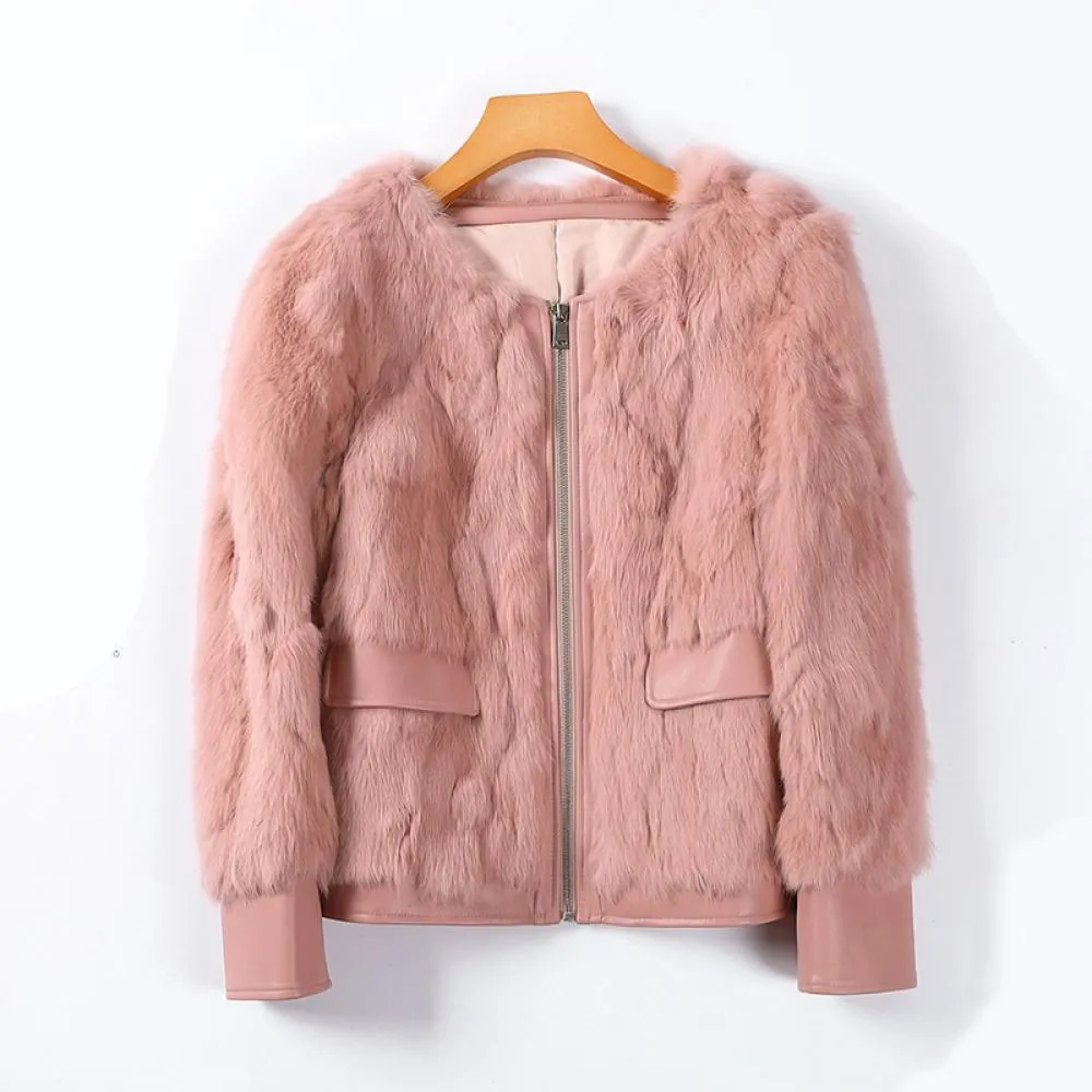Manteau Intropia En Poil De Lapin - Taille 36 Femme - Occasion Très Bon état