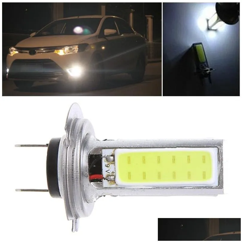 super high power cob 20w h7 led white car light lamp bulb for fog driving / drl