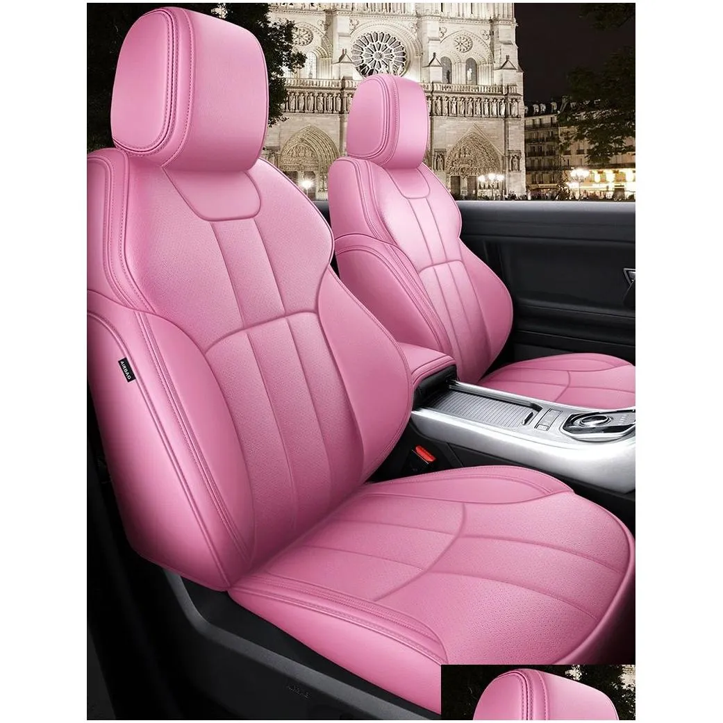 custom fit car accessories seat covers specific for 5 seater full set seat cushion mat for sudan suv top quality leather covers for cars