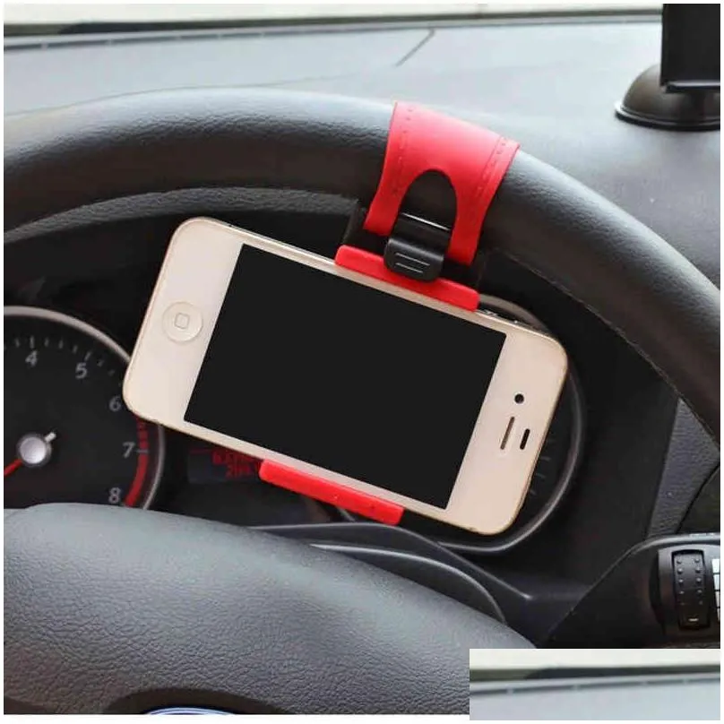 universal car steering wheel mobile phone holder mount buckle socket holder for xiaomi mi8 se 6x mi6 mi a1 mix 2s gps stands