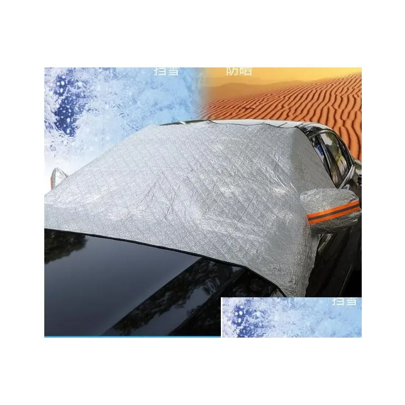 car car clothing half cover car cover heat insulation sunshade anti frost anti snow windshield anti sun protection four seasons