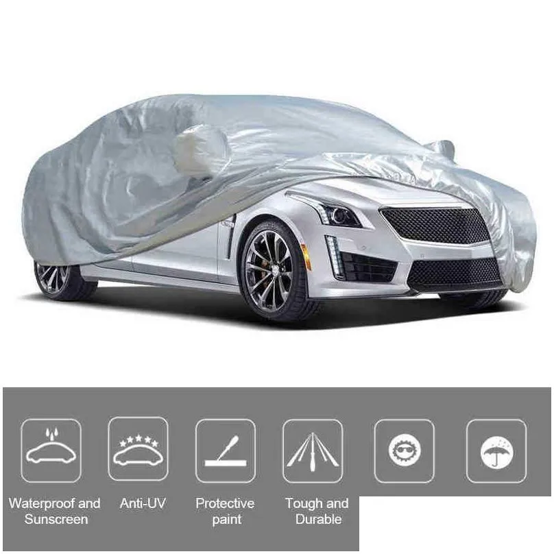car covers universal car cover full cover outdoor indoor uv protection sunscreen heat protection dustproof scratch resistant sedan mxxl