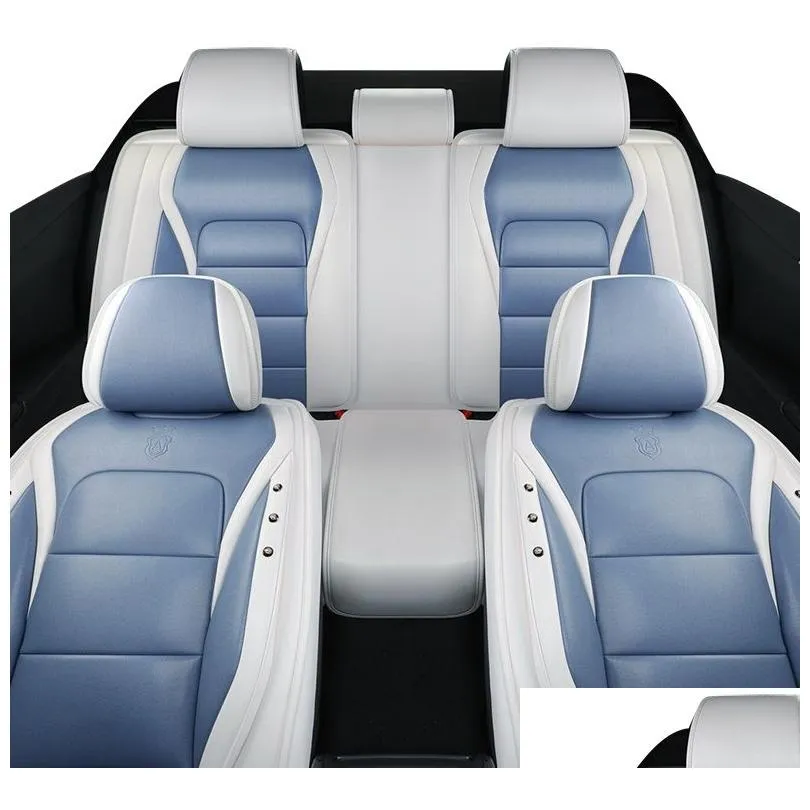 universal fit car accessories interior car seat covers full set for sedan pu leather adjuatable seats covers for suv 5 pieces seat