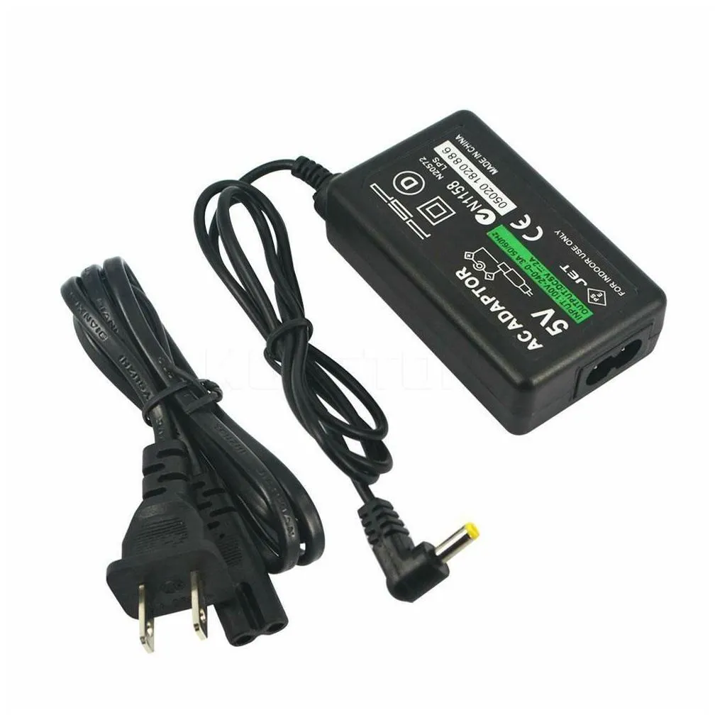 eu/us plug 5v home wall  power supply ac adapter for sony playstation portable psp 1000 2000 3000 charging cable cord