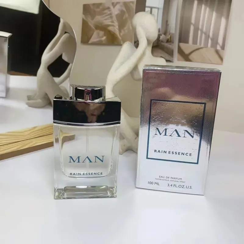 Luxury men rain essence perfume 100ML charminbg smell Long Time Leaving gentleman Fragrance high quality Fast ship