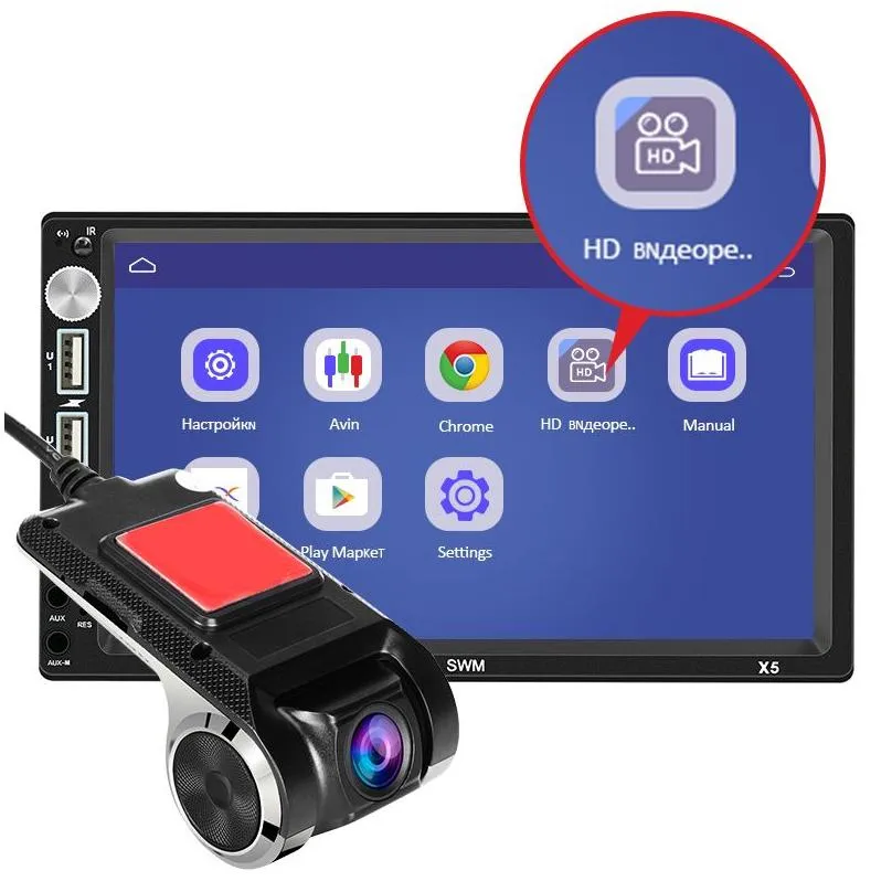 1080p android adas car dvr dash cam camera usb loop recording dashcam night version video recorder