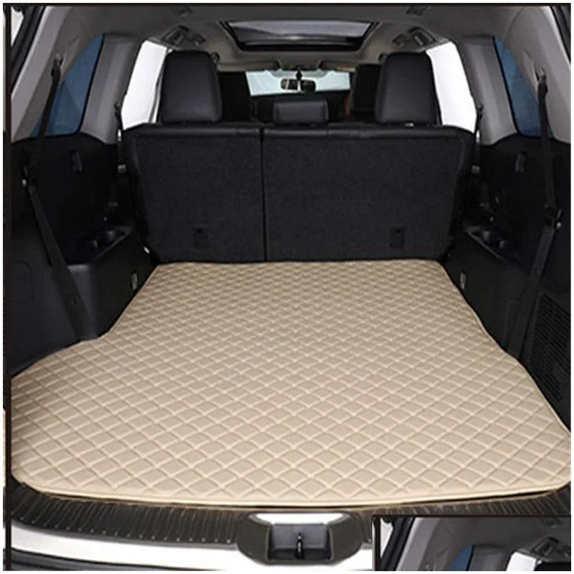 autocovers custom fit car floor mat specific waterproof pu leather eco friendly material for suv truck full set car trunk mat with logo