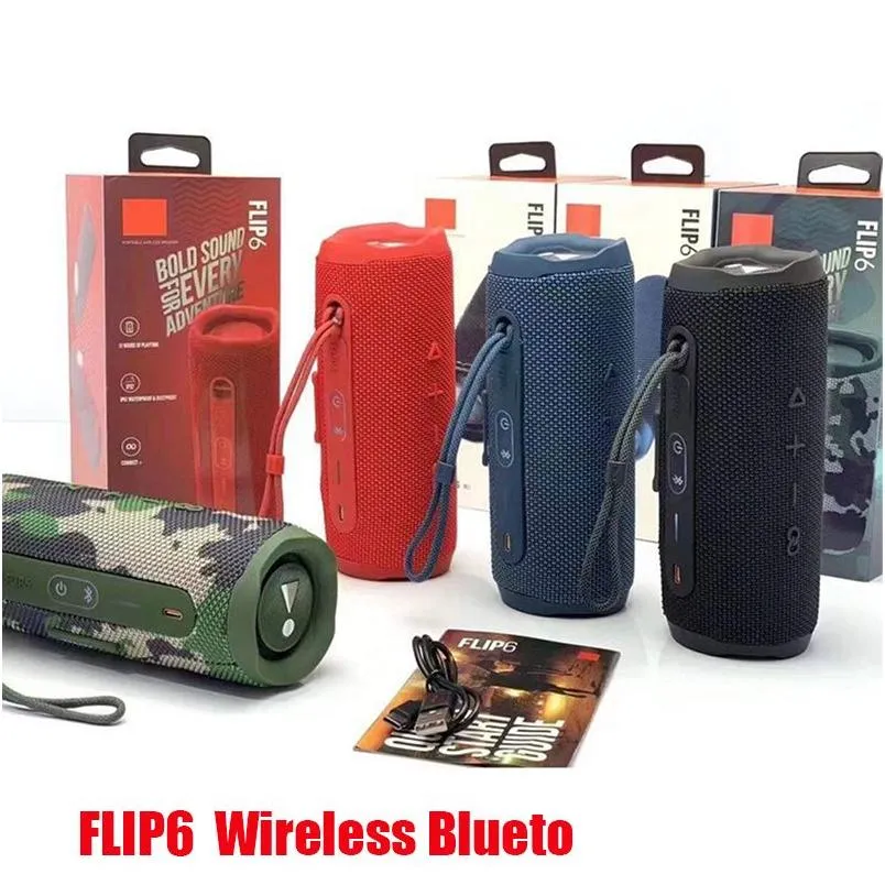 flip 6 wireless bluetooth speaker mini portable ipx7 flip6 waterproof portable speakers outdoor stereo bass music track independent tf