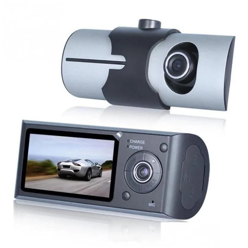 hd car dvr dual lens gps camera dash cam rear view video recorder auto registrator gsensor dvrs x3000 r300