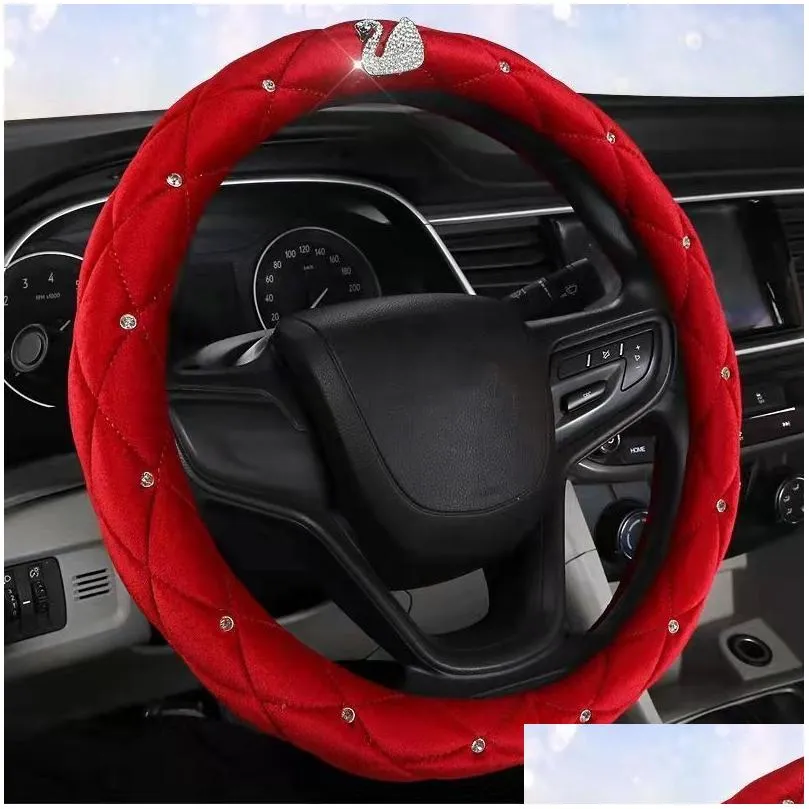 motocovers car steering wheel covers protective antislip suede steering wheel cover universal warm fashion car interior accessories