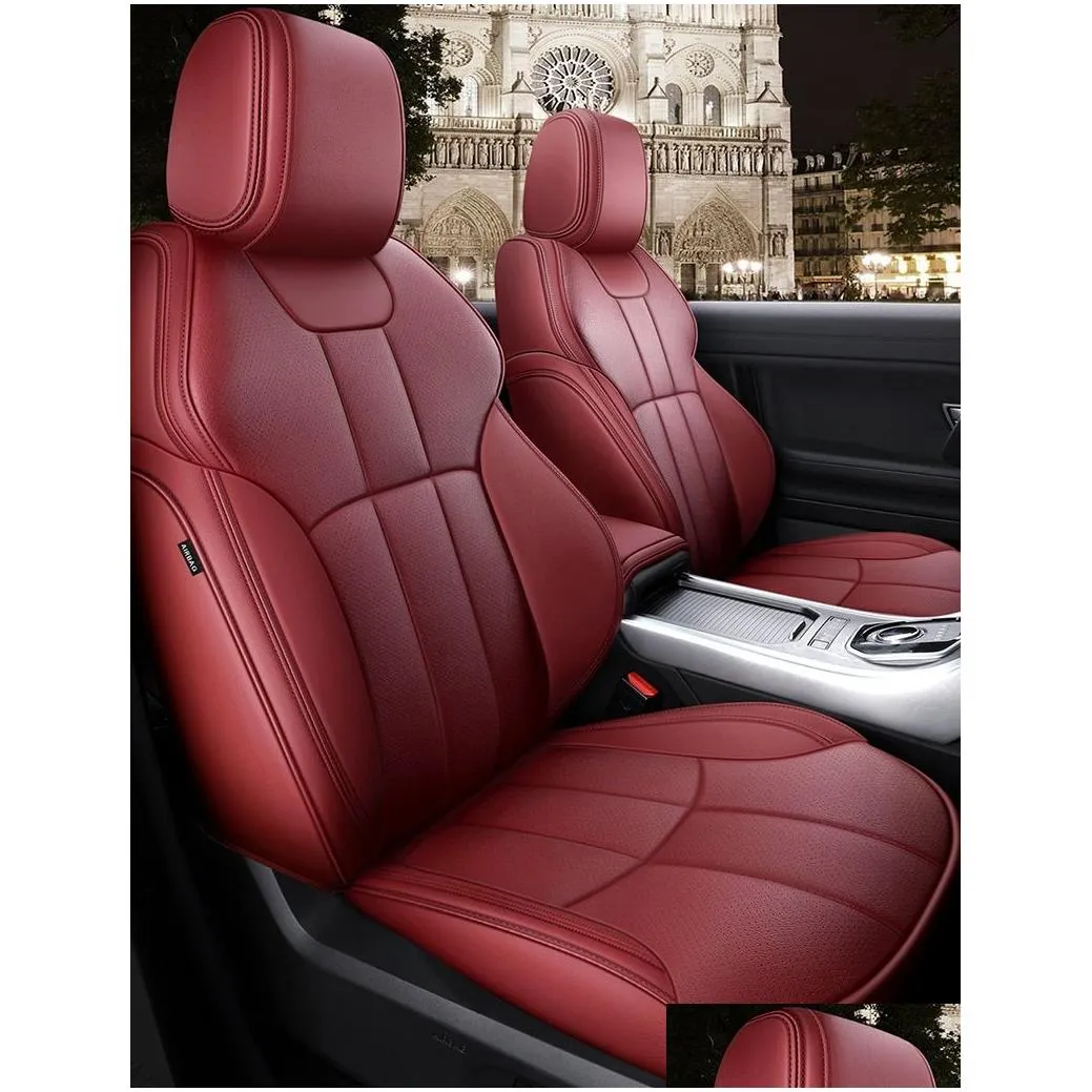 custom fit car accessories seat covers specific for 5 seater full set seat cushion mat for sudan suv top quality leather covers for cars