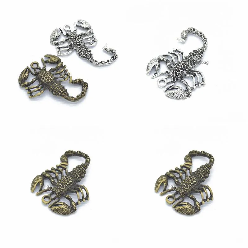 30 pcs/lot large size 38x50mm metal zinc alloy animal  charms pendant fit diy jewelry making