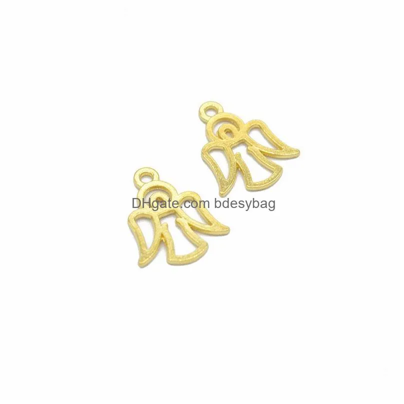 bulk 500 pcs lot 20x16mm angel charms pendant good for diy craft jewelry making 6 colors