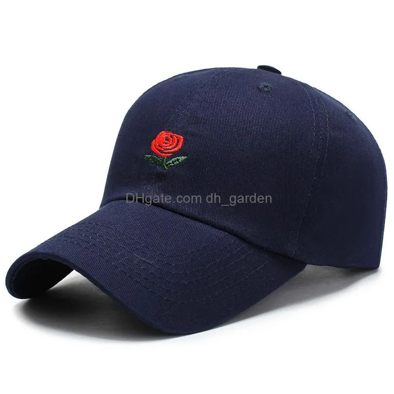 man embroidered flower denim caps fashion topee dad hats baseball friends hip hop cap beach hat summer women