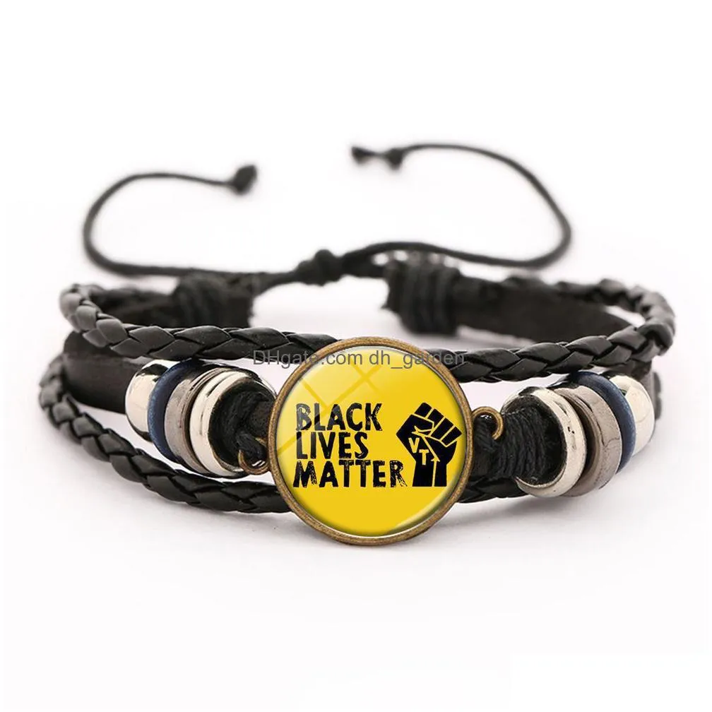 i cant breathe black lives matter bracelet handmade leather adjustable bangle bracelets fashion mens bracelet