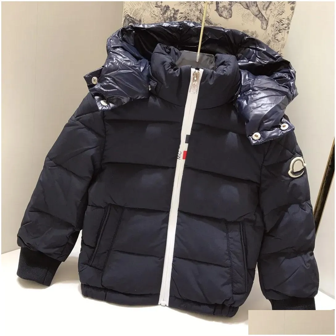 kid designer coat baby clothe kids coats girl boy jacket color blocking down white goose down nylon fabric outwear warm winter