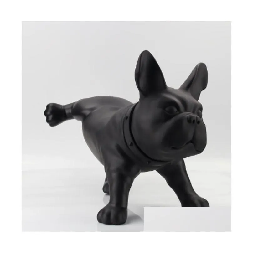 resin french bulldog dog figurine vintage home decor crafts room decoration objects living room dog ornament resin animal statue