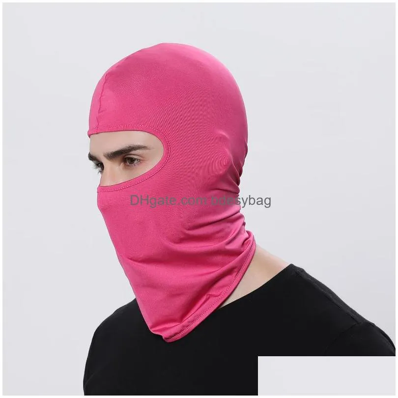 bandanas fashion cycling balaclava full cover face motorcycle mask men hat lycra ski neck summer uv protection uni