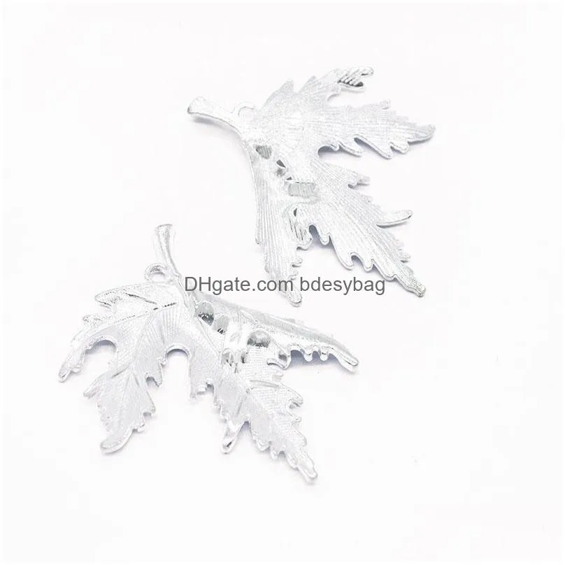 bulk 50 pcs/lot maple leaf charms pendant tree leaf charm 55x44mm good for diy craft jewelry making