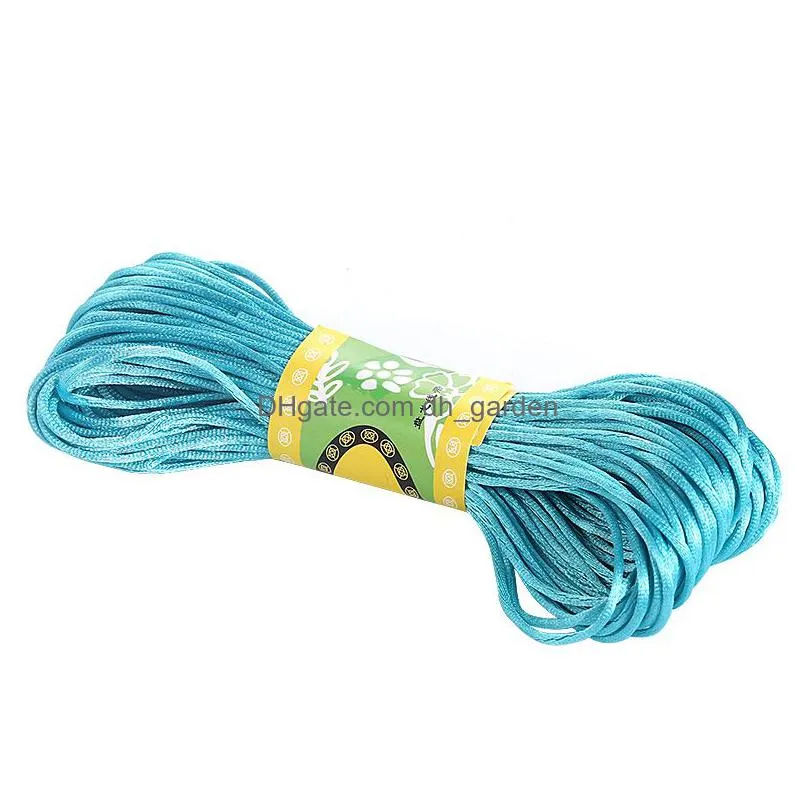 20 meter 1mm diy polyester thread for handmade bracelet necklace multicolor chinese knot thread polyester stitching thread