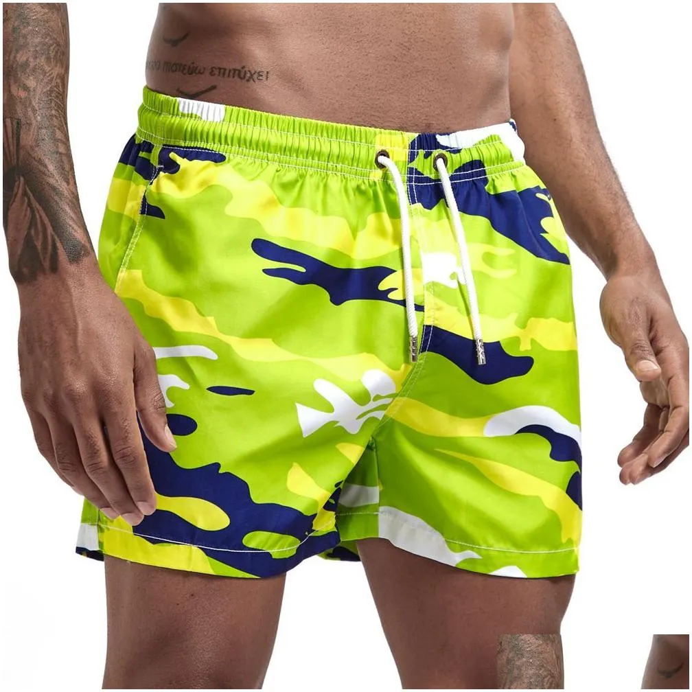 jockmail mens printed board shorts quick dry beach shorts swim trunks male bikini swimwear surfing shorts short