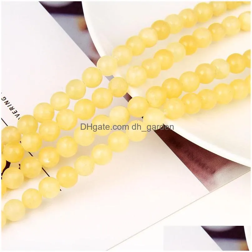 new 8mm yellow beads round smooth 8mm brown tiger eye loose bead for bracelets diy jewelry making wholesale shipping