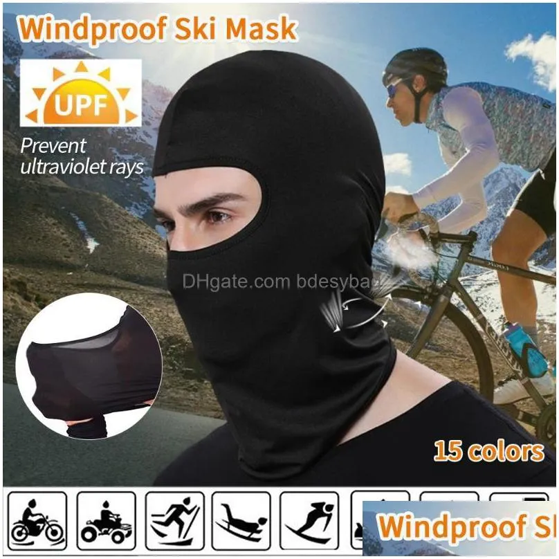 bandanas balaclava breathable cycling bandana motorcycle face mask full cover scarf hat lycra ski neck summer sun uv protection thin