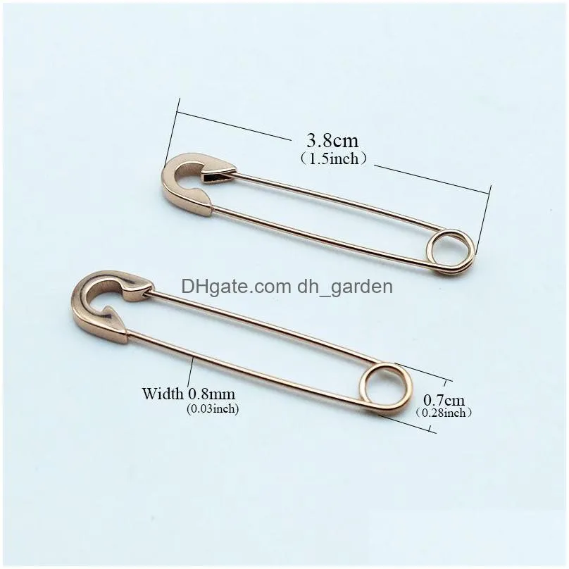 fashion safety pins dangle earring for women 1 pair stainless steel punk rock brief style puncture earring men delicate jewelry