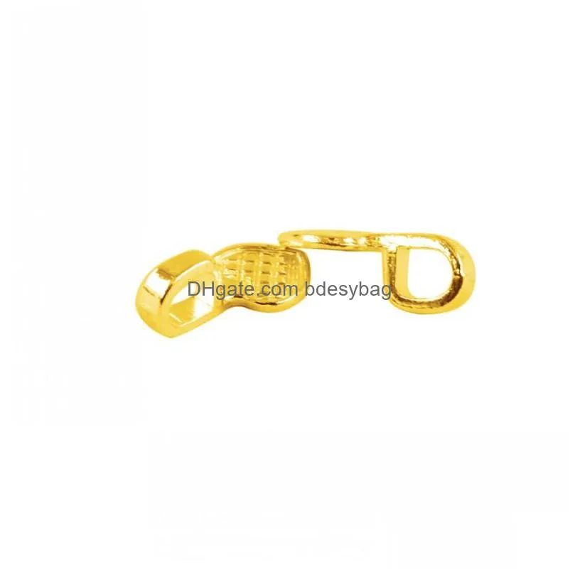 500pcs shiny gold heart glue on bails setting for tile glass necklaces earrings pendant bracelet making diy crafts